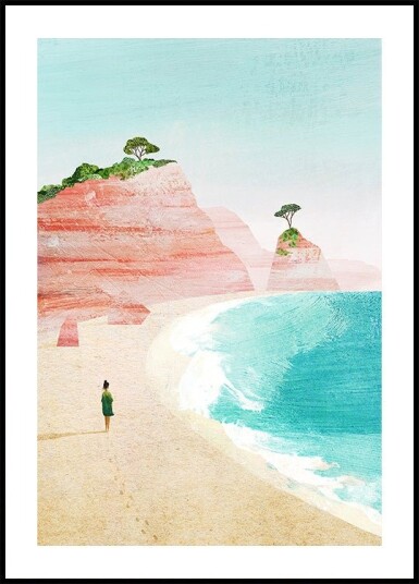 Beach Girl iv Plakat Plakat / 21x30cm