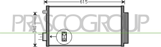 Kondensator klimaanlegg PRASCO FT040C001