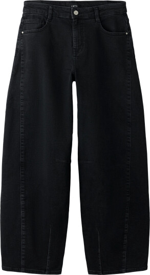 LMTD Nlfbli Dnm R Balloon L Pant Black 140