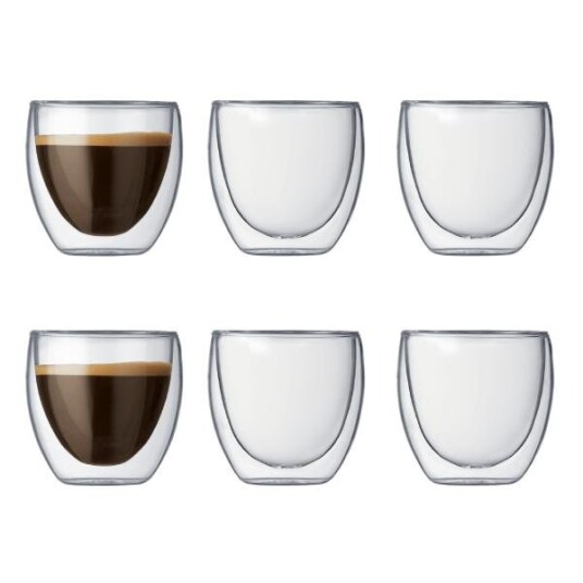 Bodum  Pavina espressoglass 8 cl 6 stk