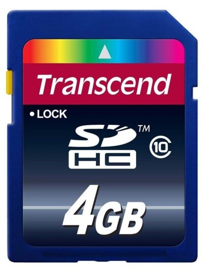 Transcend SDHC Memory Card - 4 GB