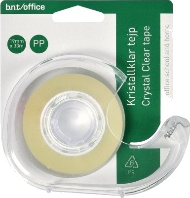 Bntoffice Kontortape 33M X 19Mm Krystallklar Blister 24 Stk.
