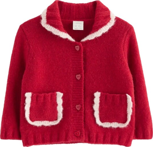 Lindex Cardigan DARK DUSTY RED 80