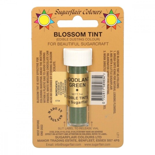 Sugarflair Pulverfarge Woodland Green 7ml 