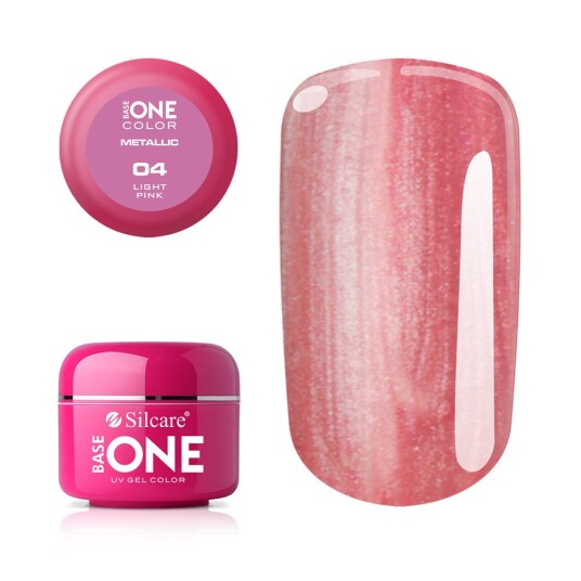 Base one Metallic Lys rosa 5g UV gel