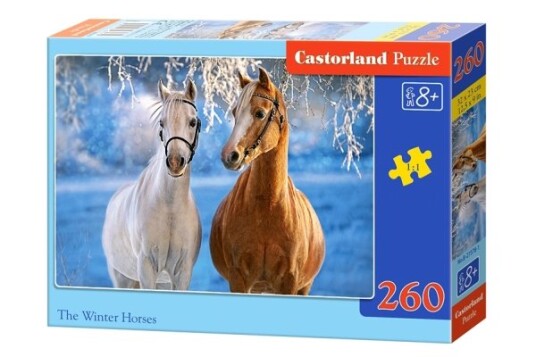 Castorland The Winter Horses 260 Pcs 260 Stykker Fauna 8 År