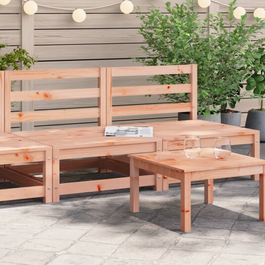  Hagesofaer uten armlener 2 stk 70x70x67 cm heltre douglasgran 837926