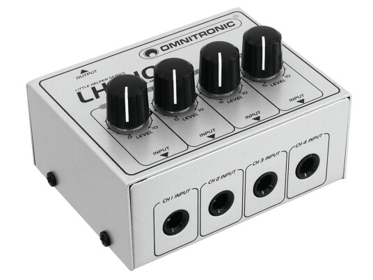 Omnitronic LH-010 4-kanals passiv mikser Omnitronic LH-010 4-kanals passiv mikser