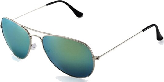 Gullpilot aviator solbriller speil glass + senil ledning