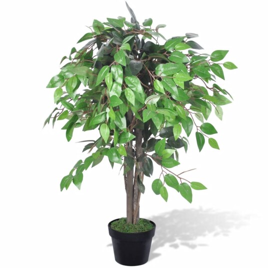 vidaXL Kunstig Ficus med Potte 90 cm vidaXL Kunstig Ficus med Potte 90 cm