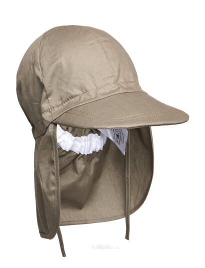 Melton Cap W/Neck Solid Colour Khaki green 49 Melton Cap W/Neck Solid Colour Khaki green 49