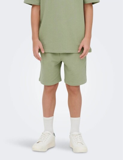 ONLY & SONS Osjkian Life Reg Strp Short Jrs Noos Green 176