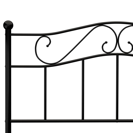 vidaXL Sengeramme svart metall 140x200 cm