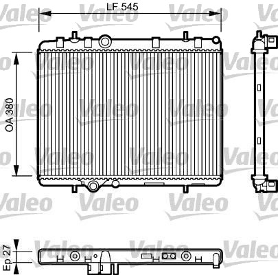 VALEO 734423 Radiator motorkjøling