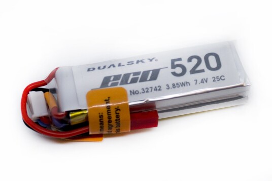 Dualsky 2s 520mAh - 25C - Dualsky XPower ECO-S - JST Dualsky 2s 520mAh - 25C - Dualsky XPower ECO-S - JST