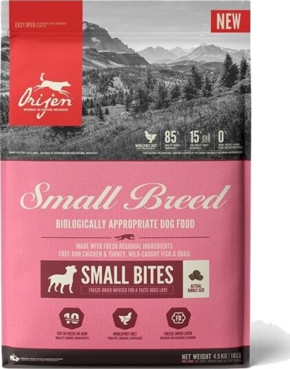 Orijen Hundemat Liten Rase 4,5 kg - Førsteklasses Tørrfôr for Voksne Hunder