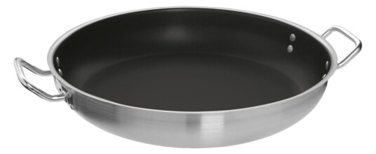 VEGA Stekepanne Professional med belegg; 42x8 cm ØxH; Sølvfarge; Rund VEGA Stekepanne Professional med belegg; 42x8 cm ØxH; Sølvfarge; Rund