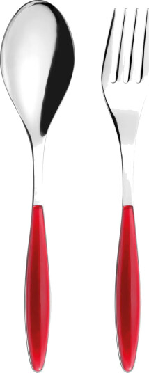 Guzzini Feeling serveringsbestikk Clear red 2 deler Guzzini Feeling serveringsbestikk Clear red 2 deler