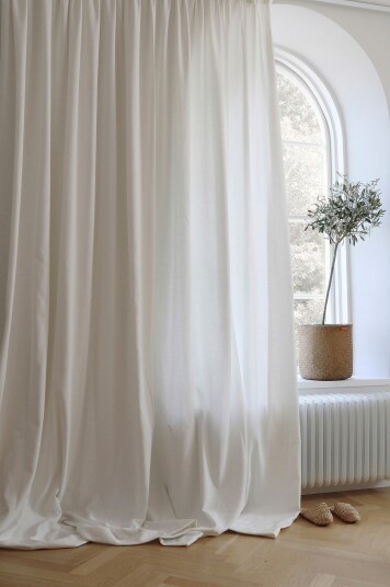 Mimou Gardin Studio dobbel bredde Hvit