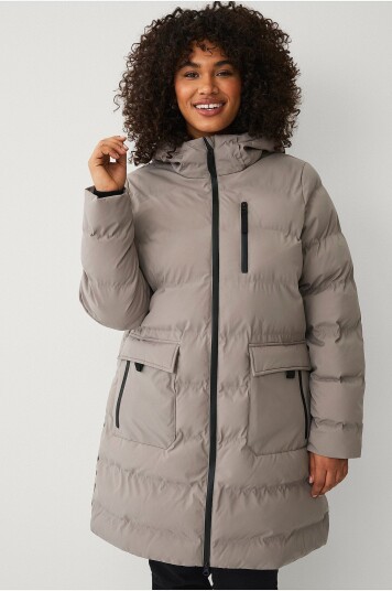Zizzi   Kåpe mSealed L/S Coat   Beige