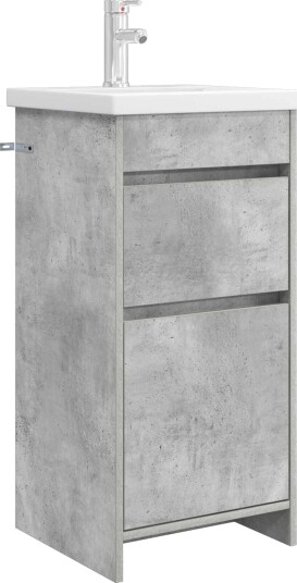  Badmøbel med vask Betonggrå 42 x 40 x 84,5 cm Konstruert tre