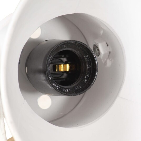 vidaXL Industriell taklampe 25 W hvit 42x27cm E27