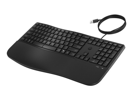 HP 480 Comfort USB Kablet Tastatur med 3 Zone Layout HP 480 Comfort USB Kablet Tastatur med 3 Zone Layout