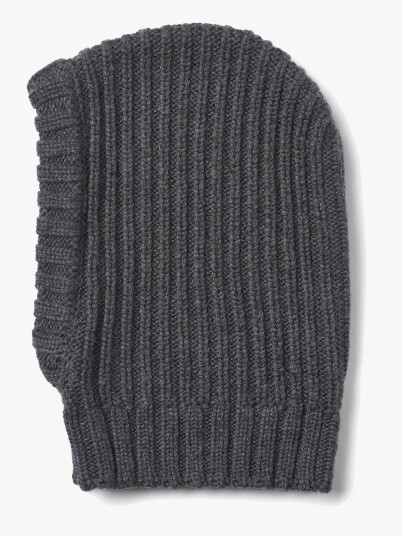 Wheat Woolao Merinoull Balaklava Charcoal Melange 52 53