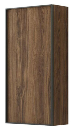Dansani Inzo Urban Alu ramme Svart Overskap 1 dør B40xh80xd19cm Brun eik / Venstre Hengslet Dansani Inzo Urban Alu ramme Svart Overskap 1 dør B40xh80xd19cm Brun eik / Venstre Hengslet