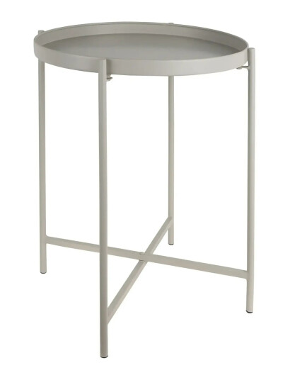 Leitmotiv Side Table Meseta - Grey - H49CM