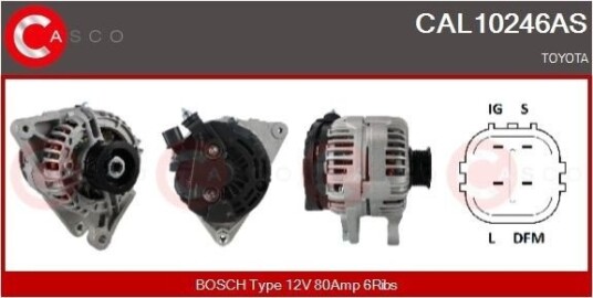 CASCO CAL10246AS Dynamo