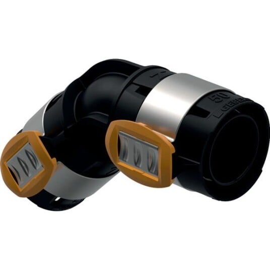 Geberit 2253704 Bøy PPSU 45°, 75 mm