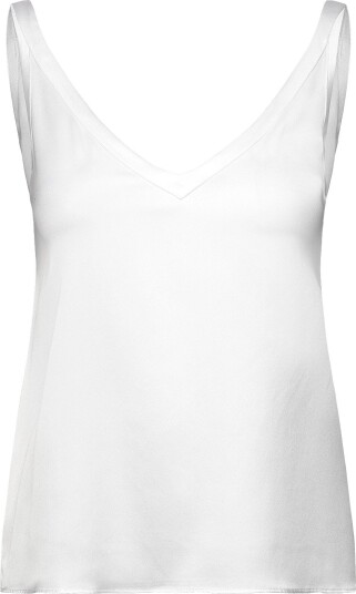 Ahlvar Gallery Shin Silk Tank - WHITE - XS