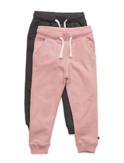 Minymo Basic 37 Sweat Pant 2 Pack Pink 110 Minymo Basic 37 Sweat Pant 2 Pack Pink 110