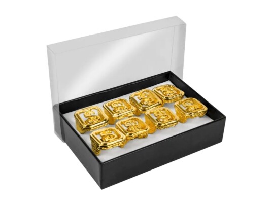 Boland Party Partners B.v. Boland 00642 Fancy Kjole Ring Voksen Alle Kjønn Strykejern Gull 85 G