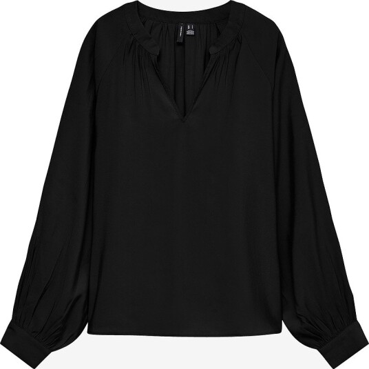 Vero Moda Bluse Vmlouisa Ls Top Wvn Svart