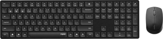 RAPOO tastatur/mussett 8020M trådløs multimodus svart RAPOO tastatur/mussett 8020M trådløs multimodus svart