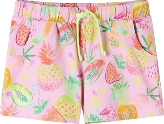 Barneshorts med snor myk rosa 104