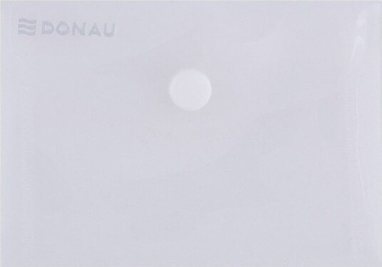 Donau Konvoluttmappe Med Trykknapp Pp A7 180 Mikron Transparent