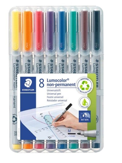 Staedtler Universal pen Lumocolor non-p M 8pc Staedtler Universal pen Lumocolor non-p M 8pc