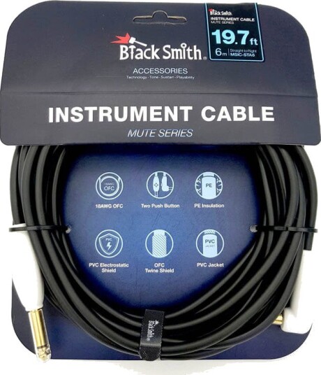 BlackSmith MSIC-STA6 Mute Gitarkabel 6 m