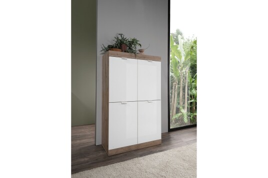 Kommode Nickero 90 cm Hvit/Brun