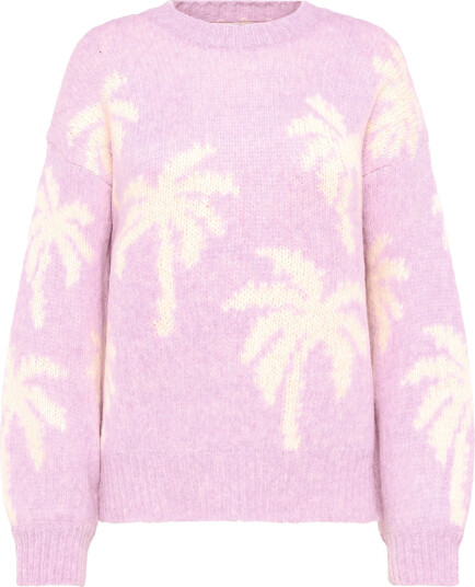 Rip Curl Retro Swell Palm Jacquard Crew Purple S