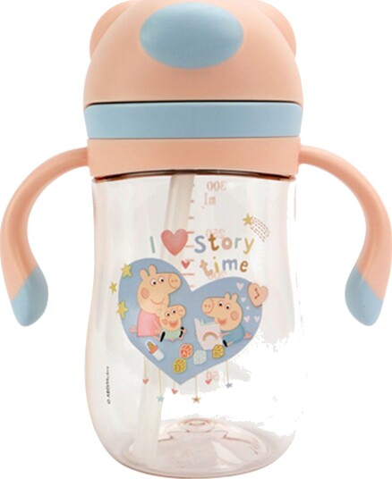 Nuby Evie Peppa Pig Sugerørkopp 240 ml, Rosa