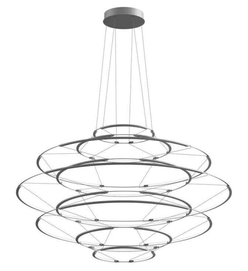 Nemo Lighting - Drop 9 Pendel Satin Silver Nemo Lighting