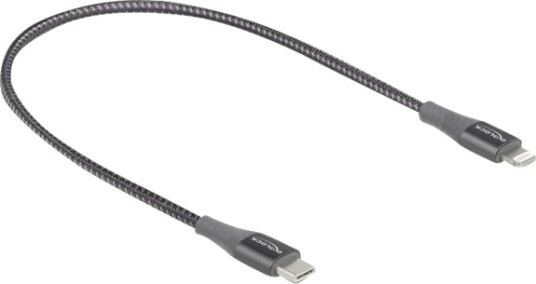 Delock Lightning-Kabel Usb-C Hann Til Lightning Hann 50 Cm Grå