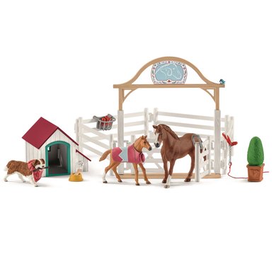schleich  Horse Club Hannahs gjestehester med tispe Ruby 42458