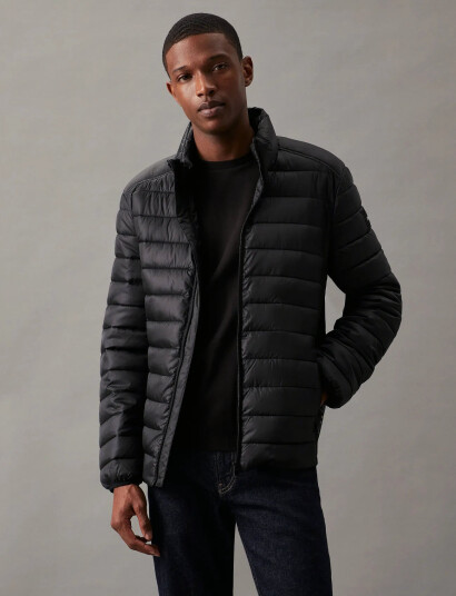 Calvin Klein Recycled Side Logo Jacket - Black - M