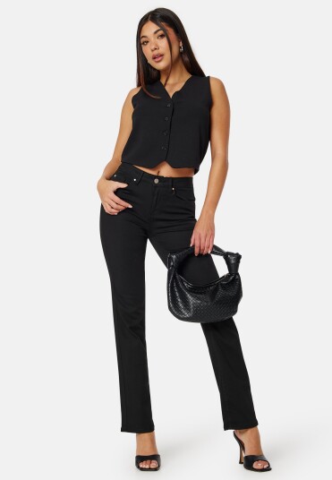 VERO MODA Vmflash Mr Straight Jeans Black XL/32
