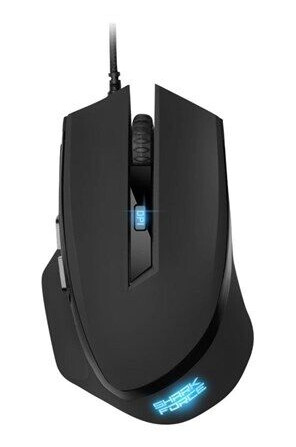 Sharkoon SHARK Force II Optisk Gamingmus med 6 knapper - Svart